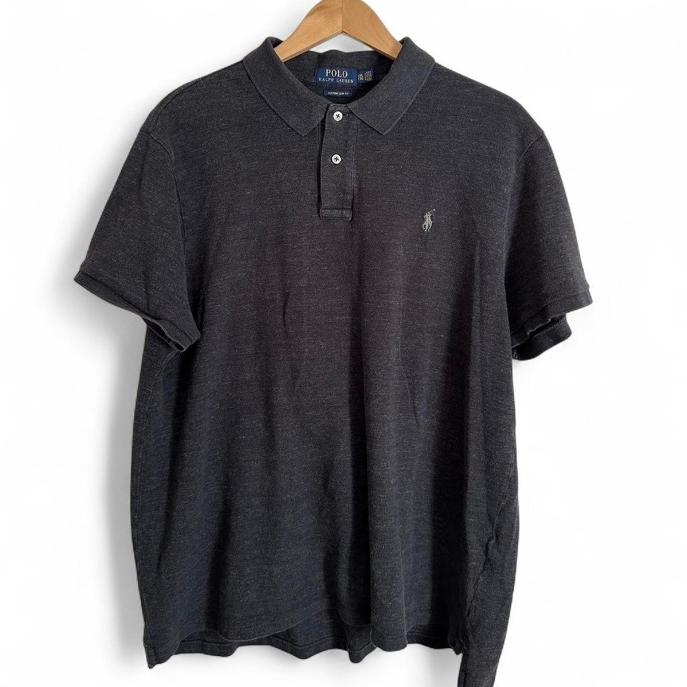 Polo by Ralph Lauren Men's Charcoal Polo Shirt — XXL